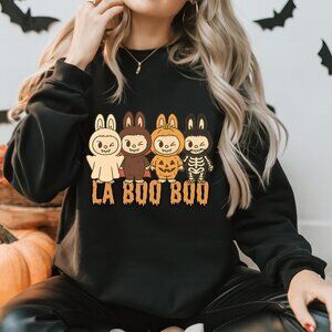 Labobo Halloween Spooky Cartoon Character Labubu Sweatshirt, Halloween Gift